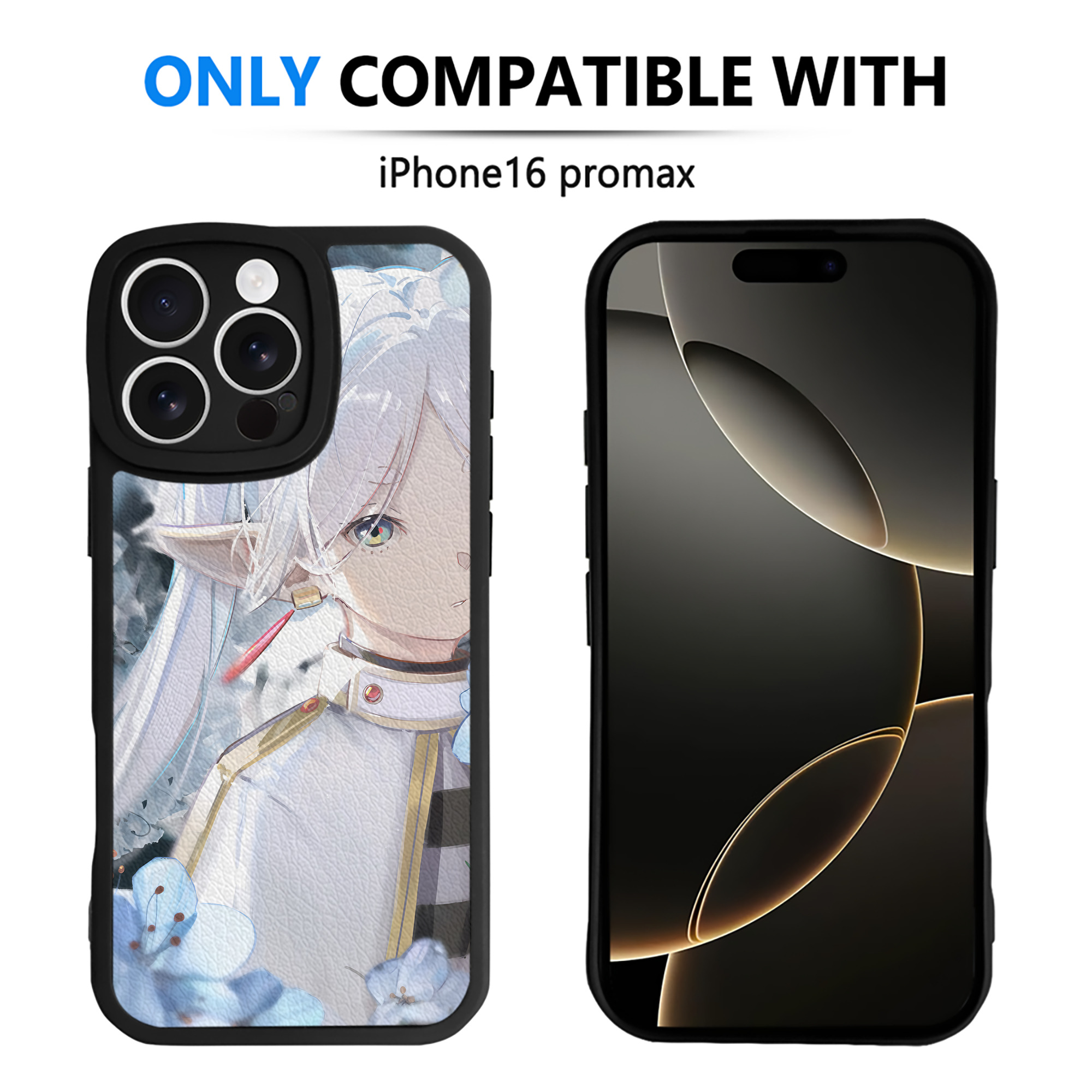（画像用） 葬送のフリーレン Frieren 【iPhone 16シリーズ対応】シリコンスマホケース（レザー調） 材質：シリコン